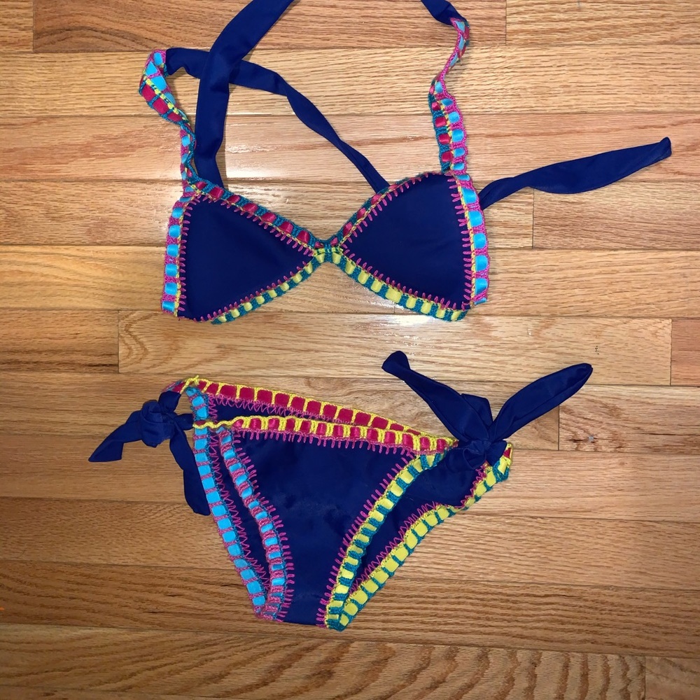 Bikini Top and Bottom, spandex material
